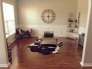 This is room is not complete yet, as we just recently moved in. {so basically, ignore everything EXCEPT for the rug}